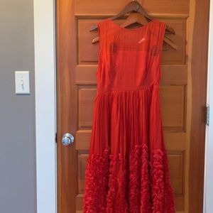 Red cocktail dress